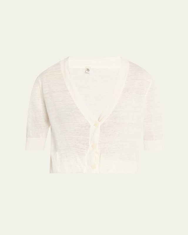 Linen Balloon Cardigan